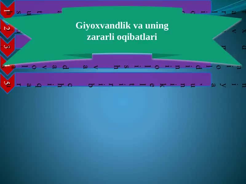 Giyohvandlik va toksikomaniya 2