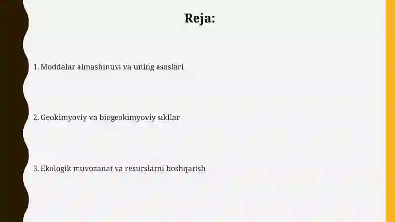 Moddalar. Moddalarnibg almashinuvi 2