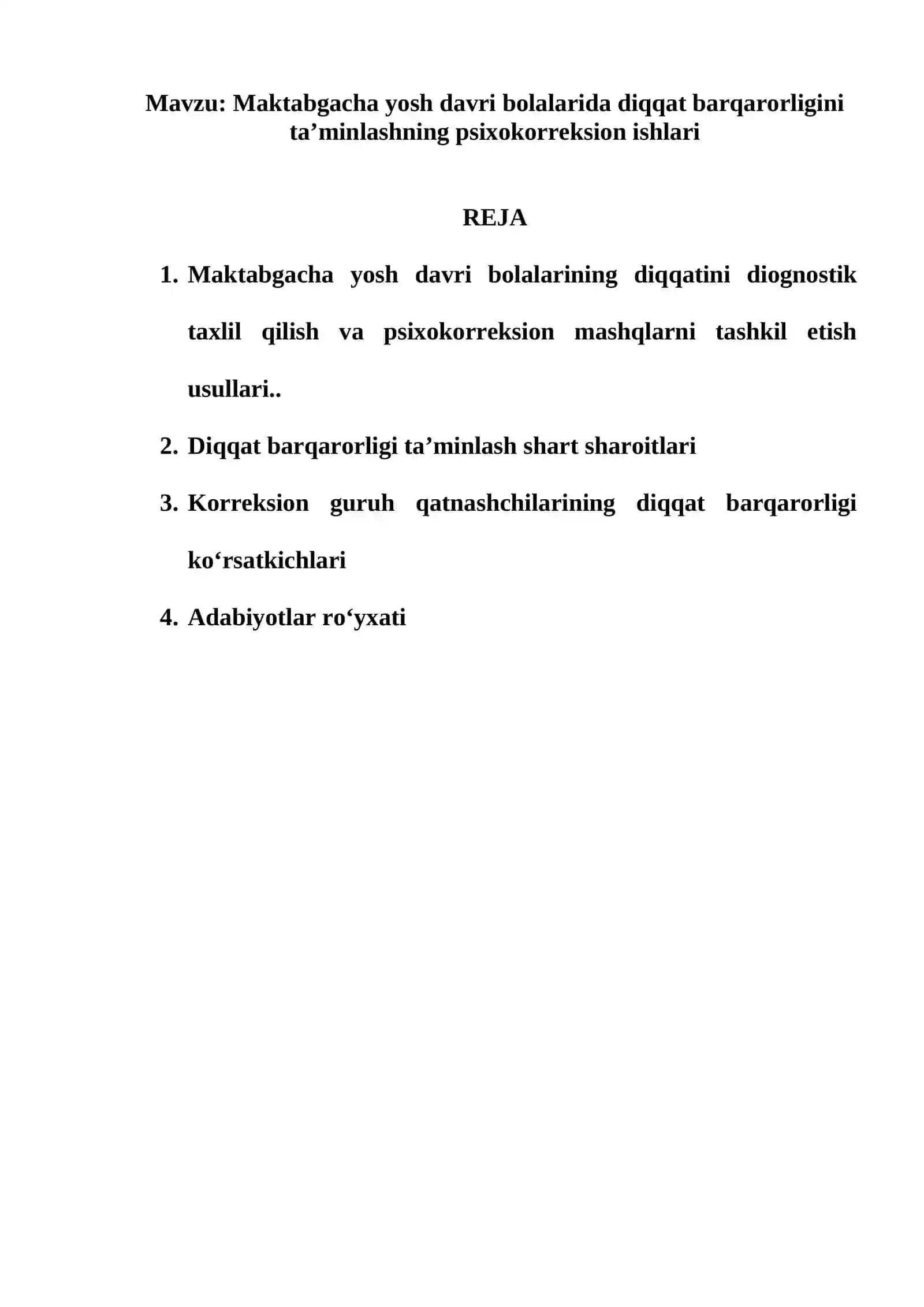 Maktabgacha yosh davri bolalarida diqqat barqarorligini ta’minlashning psixokorreksion ishlari 2