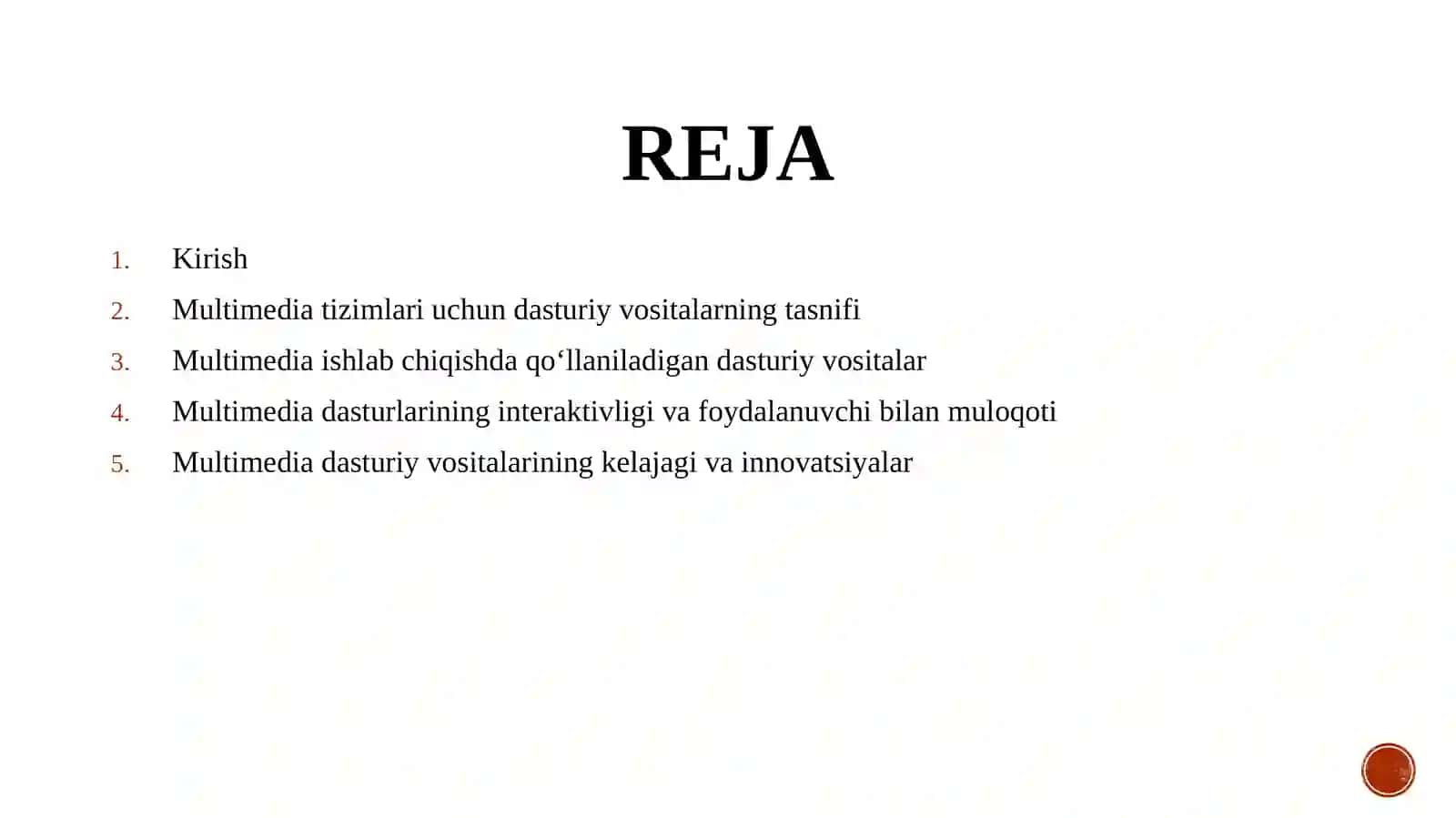 Multimediatizimlarida qo‘llaniladigan dasturiy vositalar 2
