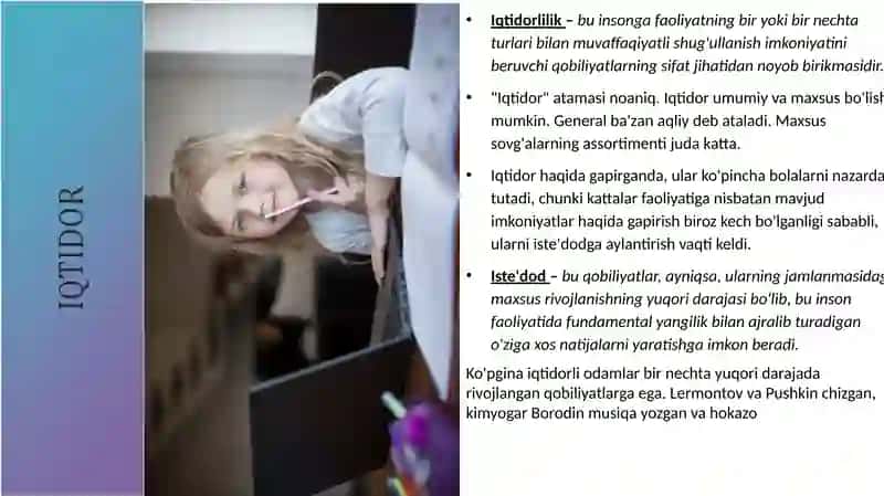 IQTIDORNING MALUM BIR TENDENSIYASI.IJODIY FAOLIYAT TURI 2