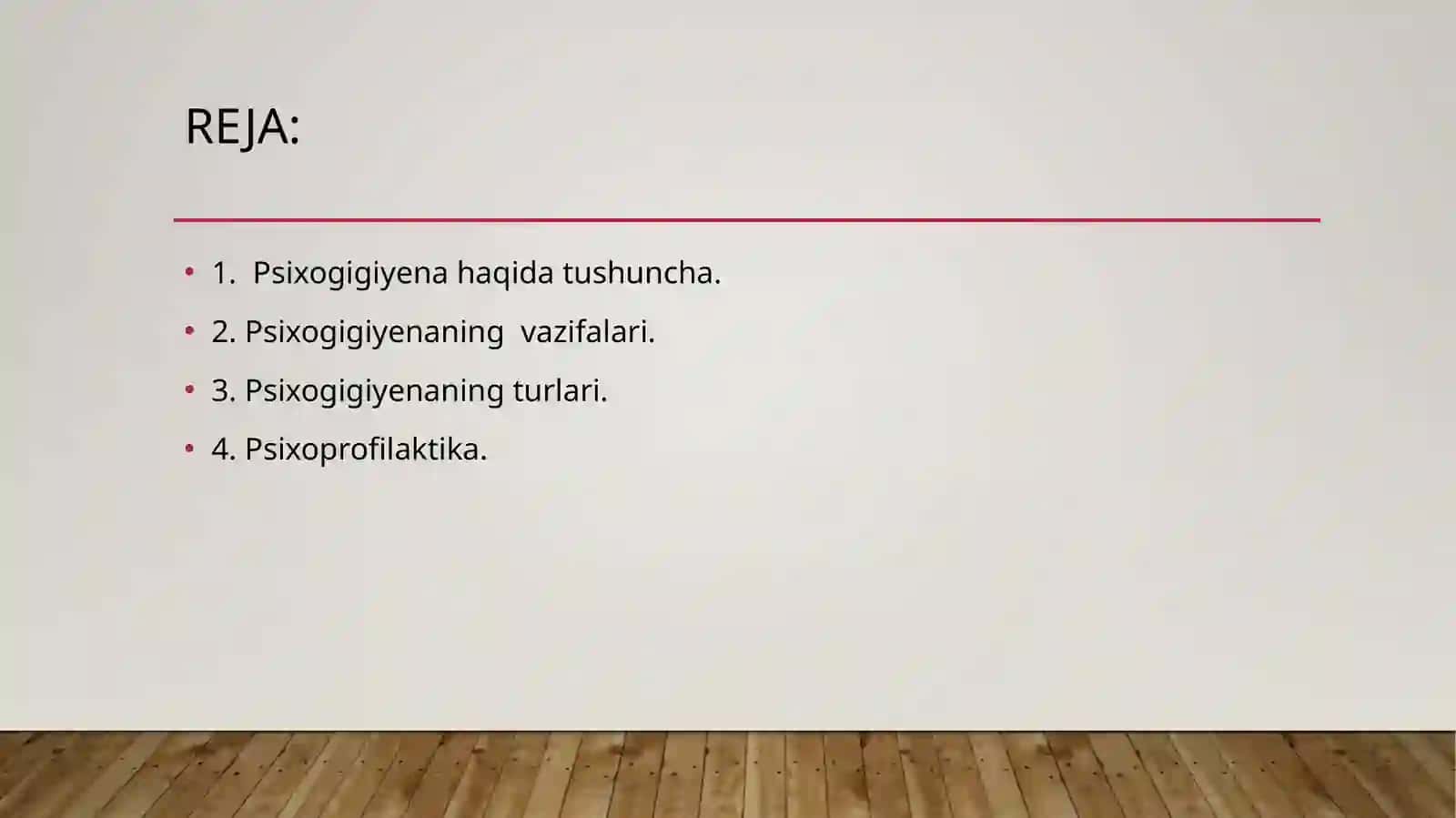 Psixogigiyena va psixoproflaktika. 2