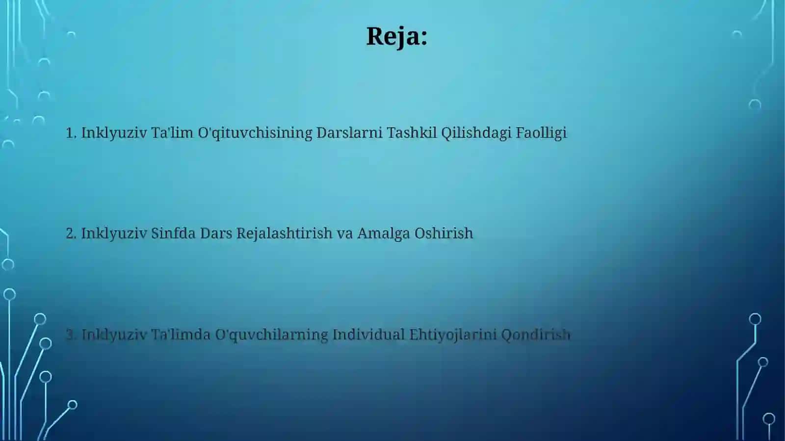 Inklyuziv Ta'lim O'qituvchisining Darslarni Tashkil Qilishdagi Faolligi 2