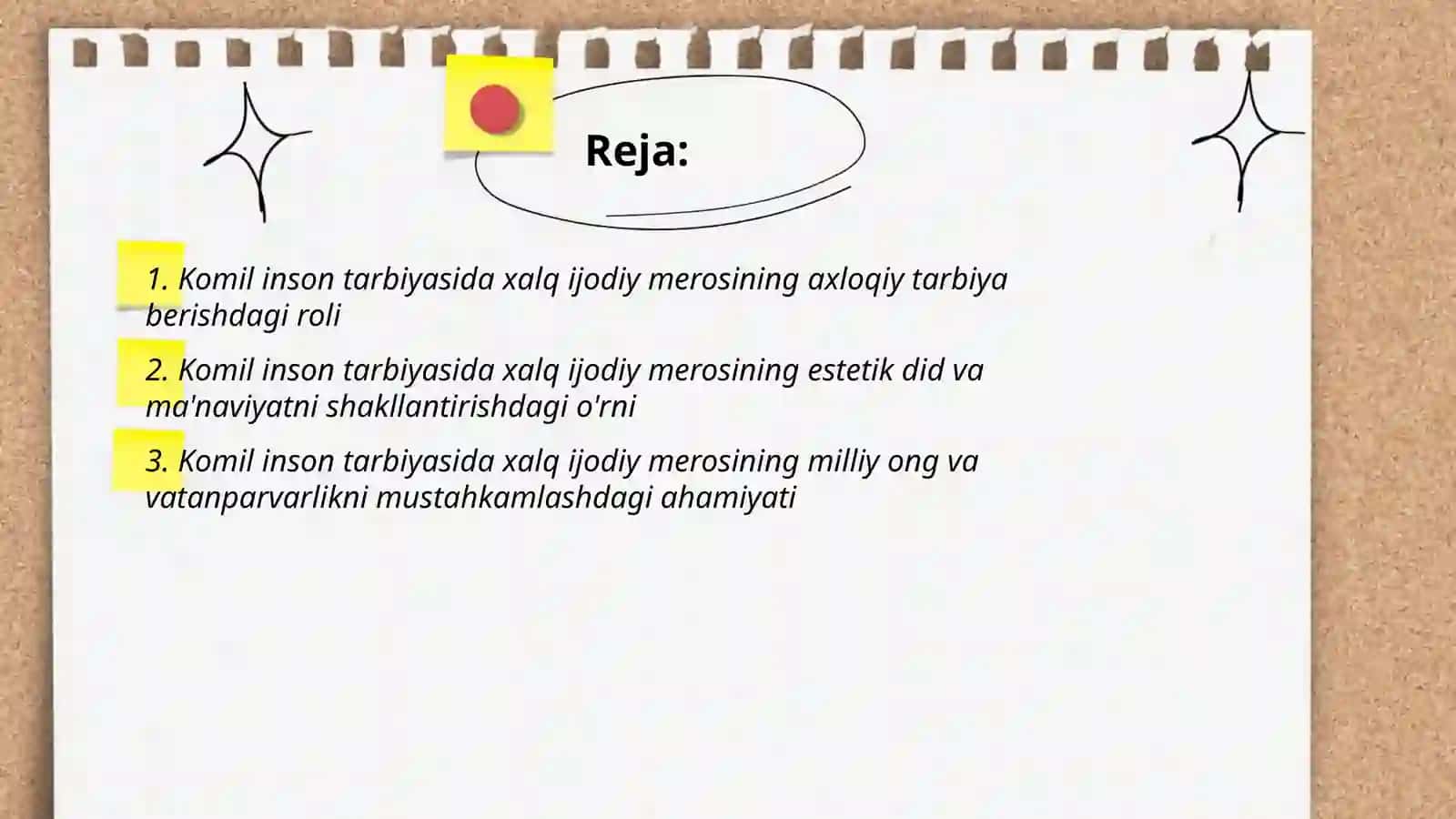 Komil inson tarbiyasida xalq ijodiy merosining axloqiy tarbiya berishdagi roli 2