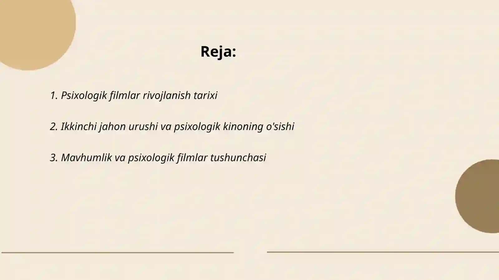 Psixologik filmlar rivojlanish tarixi 2