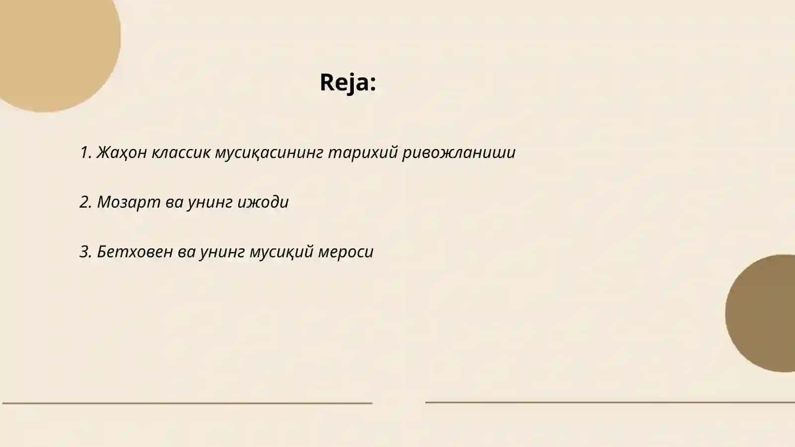 Жаҳон классик мусиқасининг тарихий ривожланиши 2