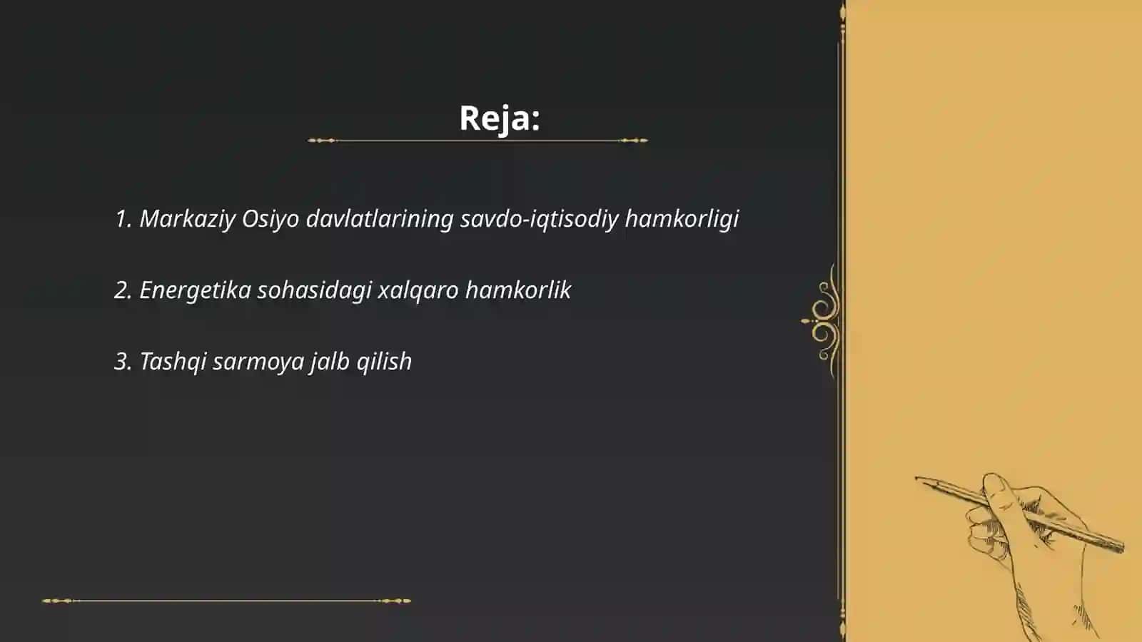 Markaziy Osiyo davlatlari tashqi iqtisodiy aloqalari 2