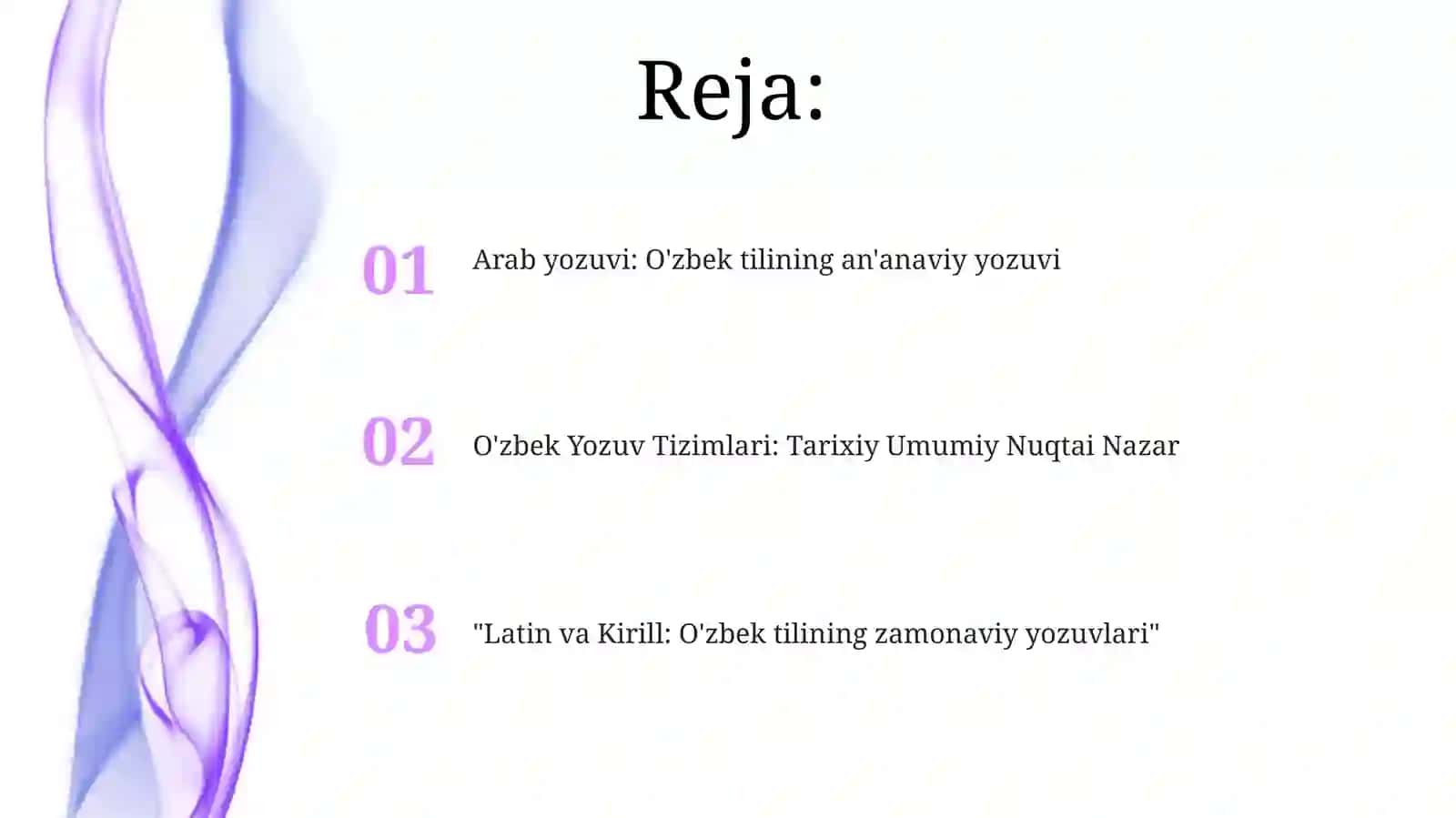 Arab yozuvi: O'zbek tilining an'anaviy yozuvi 2