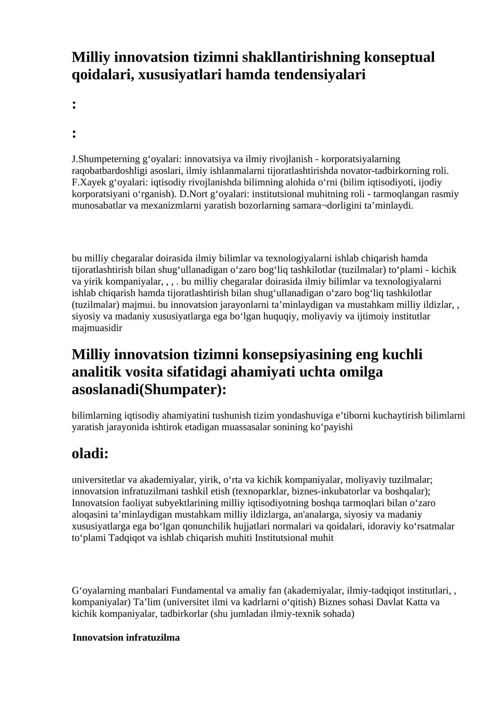 Innovatsion muhit samarali innovatsiyaning eng muhim sharti sifatida 2