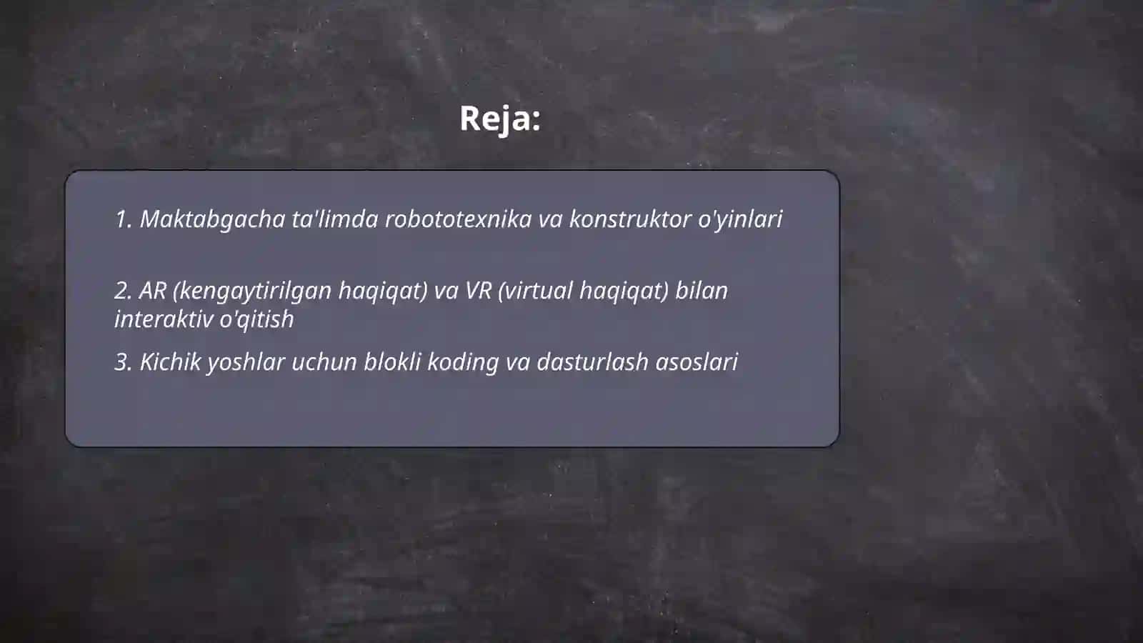 Robototexnika va konstruktor o'yinlari 2