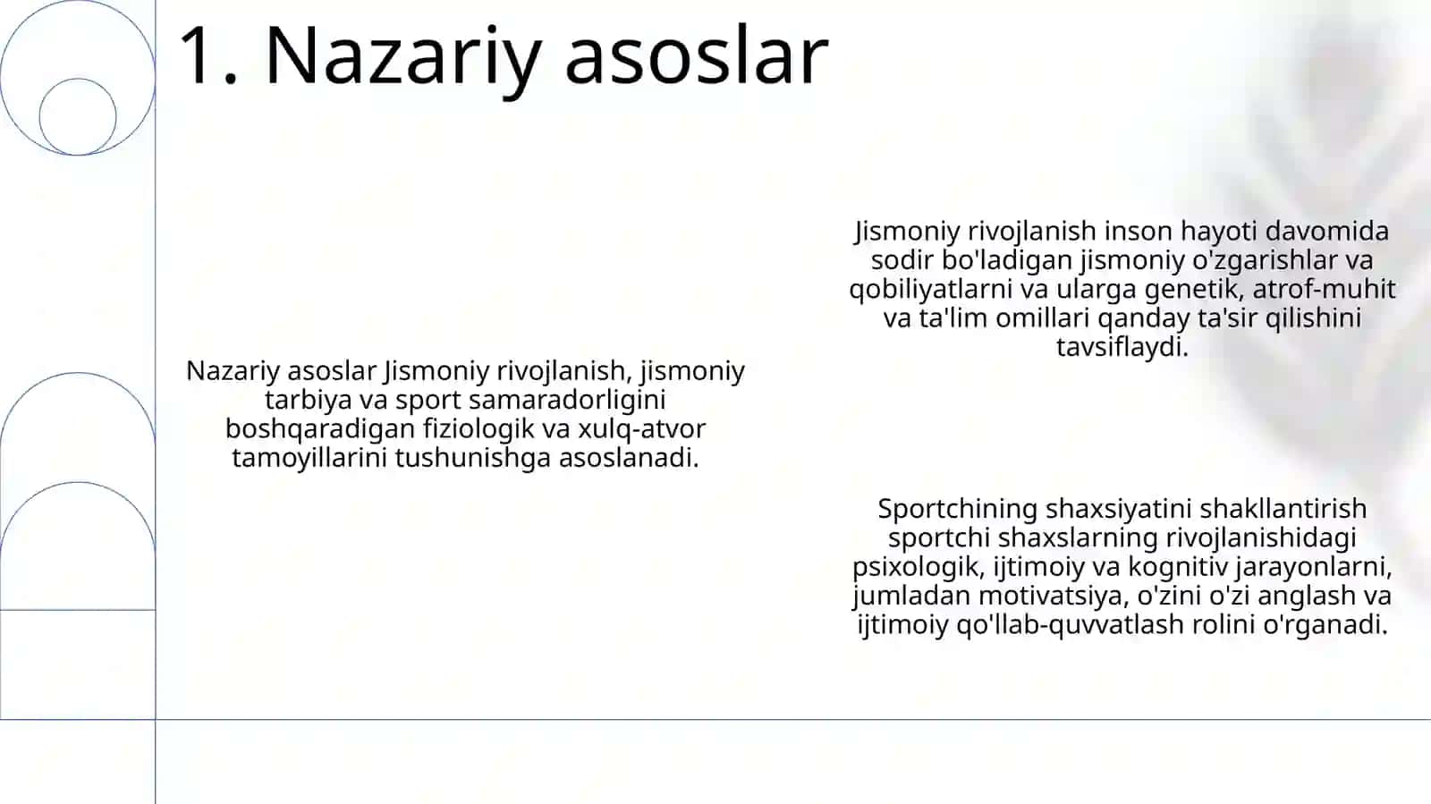 Jismoniy Rivojlanish Jismoniy Tarbiya Jarayonida Sportchi Shaxsining Shakllanishi 2