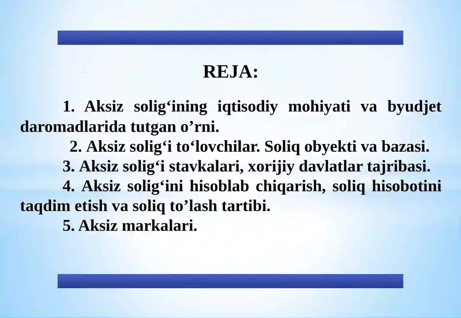 Aksiz solig‘i 2