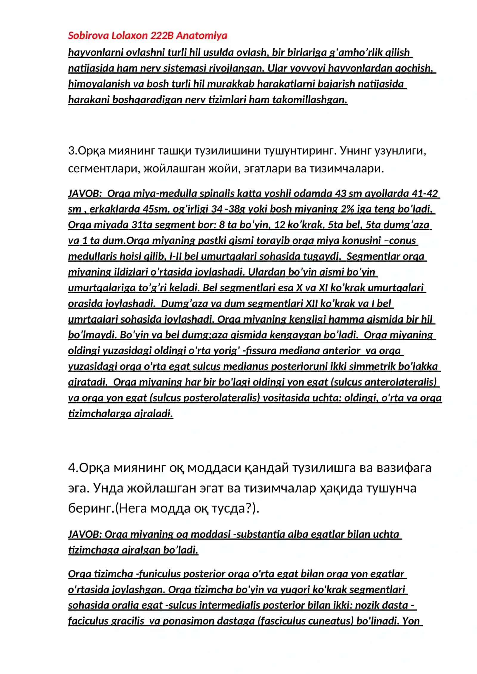 Топшириқ Амалий машғулот № 1 2