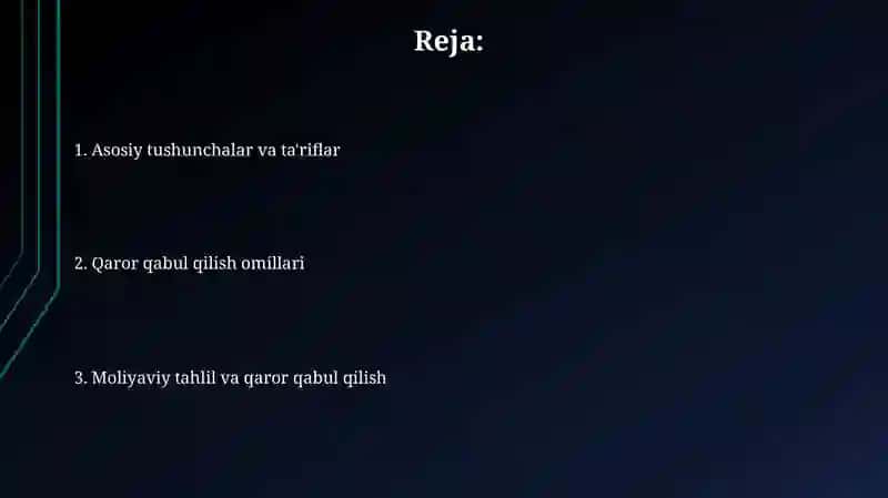 Tayyorlash yoki sotib olish qarorini tahlil qilish 2