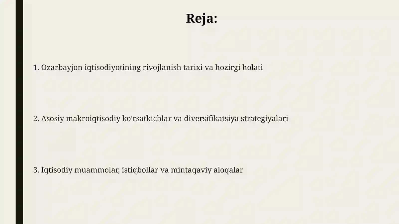 Ozarbayjon iqtisodiyoti 2