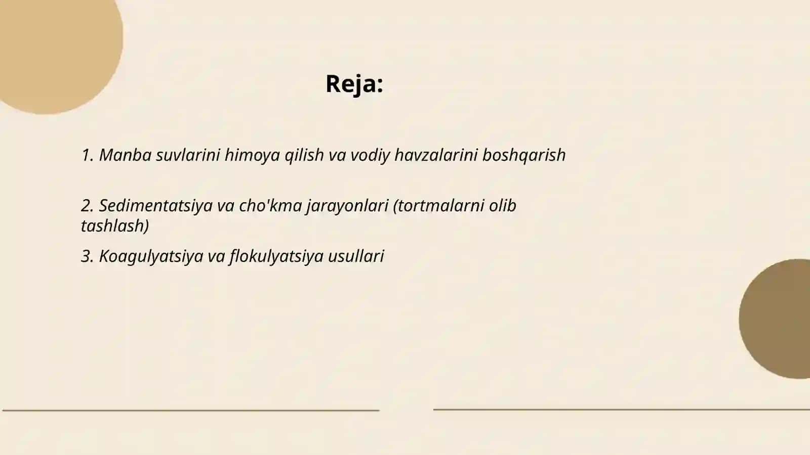 Ichimlik suvining sifatini yaxshilashdagi asosiy usullar 2