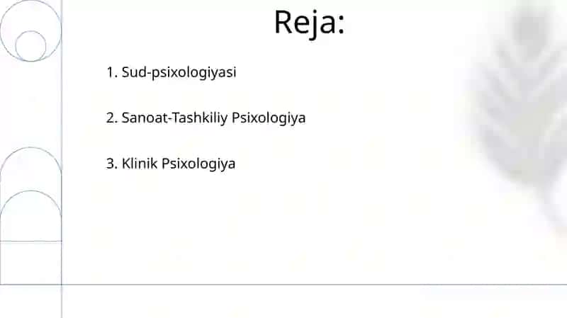 Amaliy psixologiyaning boʻlimlari va tuzilishi 2