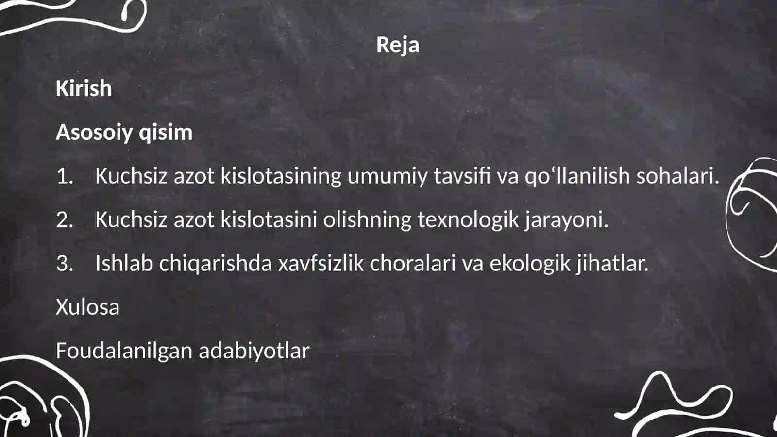 Kuchsiz azot kislota 2