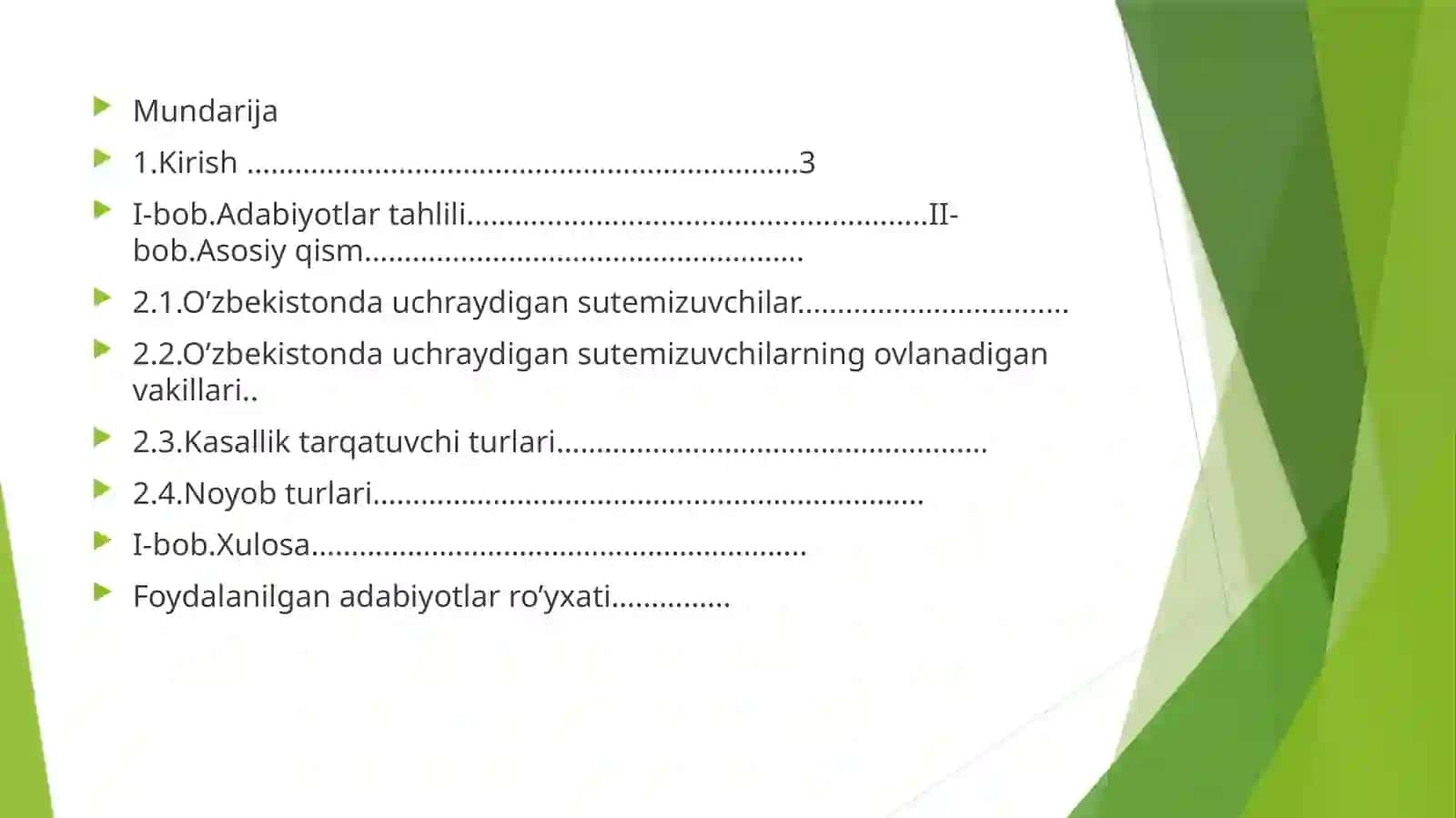 O’zbekistonda uchraydigan sutemizuvchilar,ovlanadigan vakillari,kasallik tarqatuvchi va noyob turlari 2