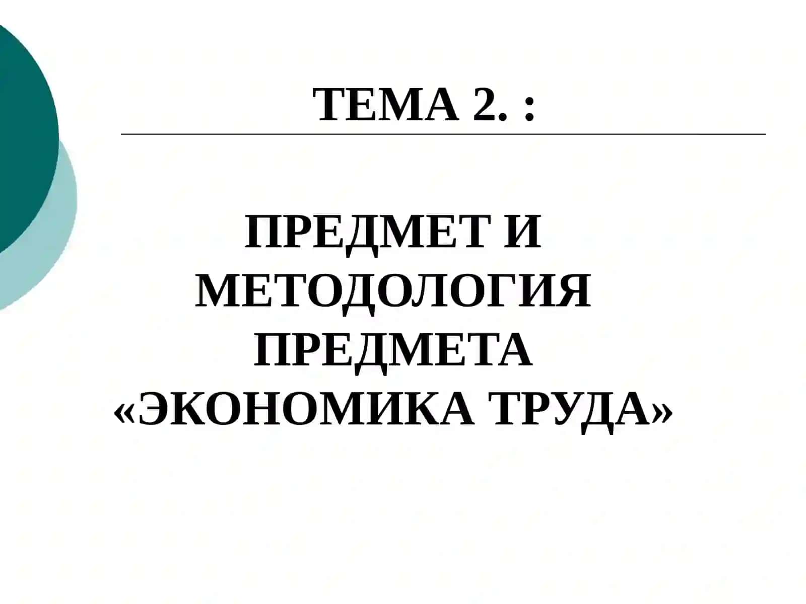 Экономика труда 2