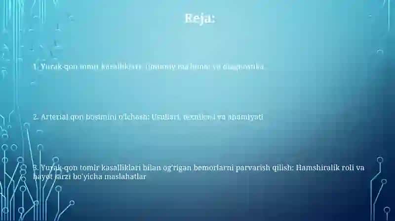 Yurak-qontomirtizimikasalliklaridabemorlarniparvarishqilish 2