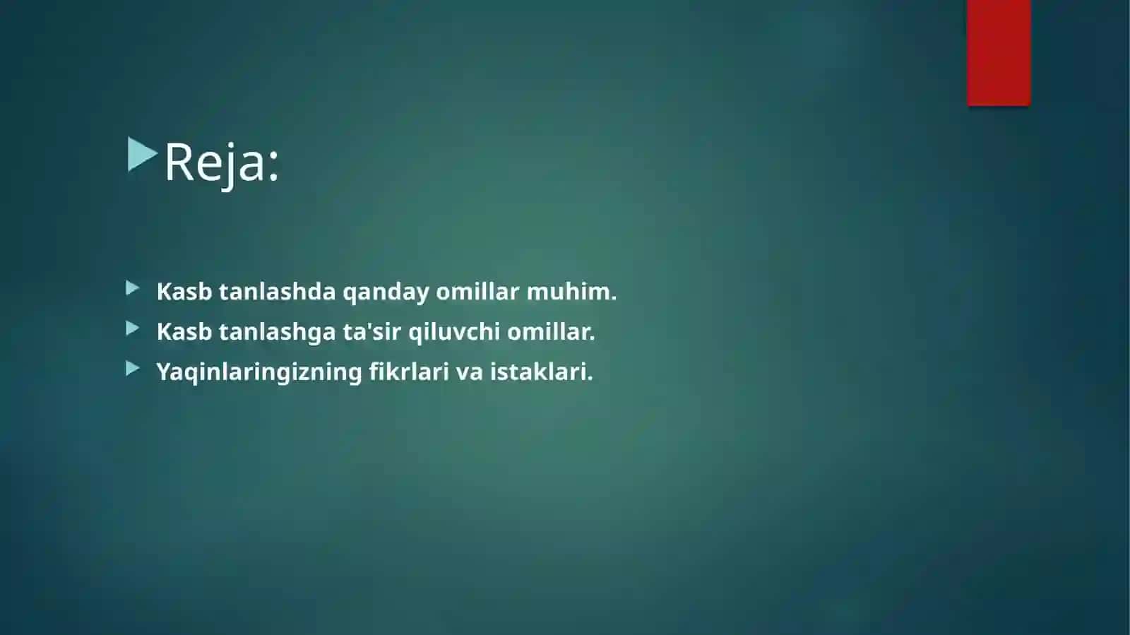 Iqtisodiyotda insonlarning kasb tanlashga ta'sir qiluvchi omillar 2