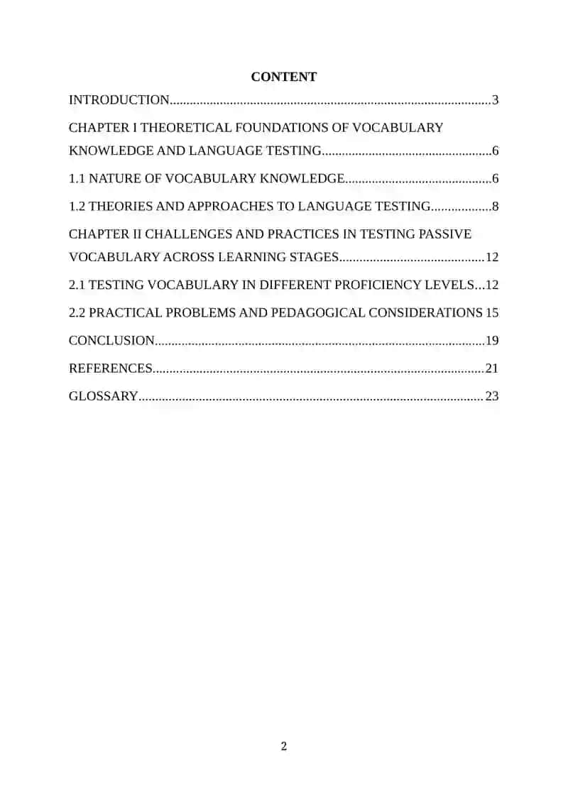 Challenges of Testing Passive Vocabulary 2