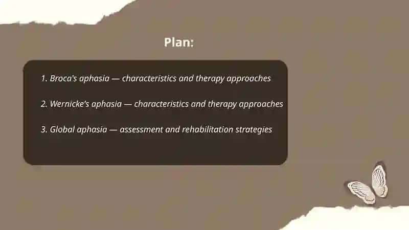 Aphasia (Types and therapy) 2