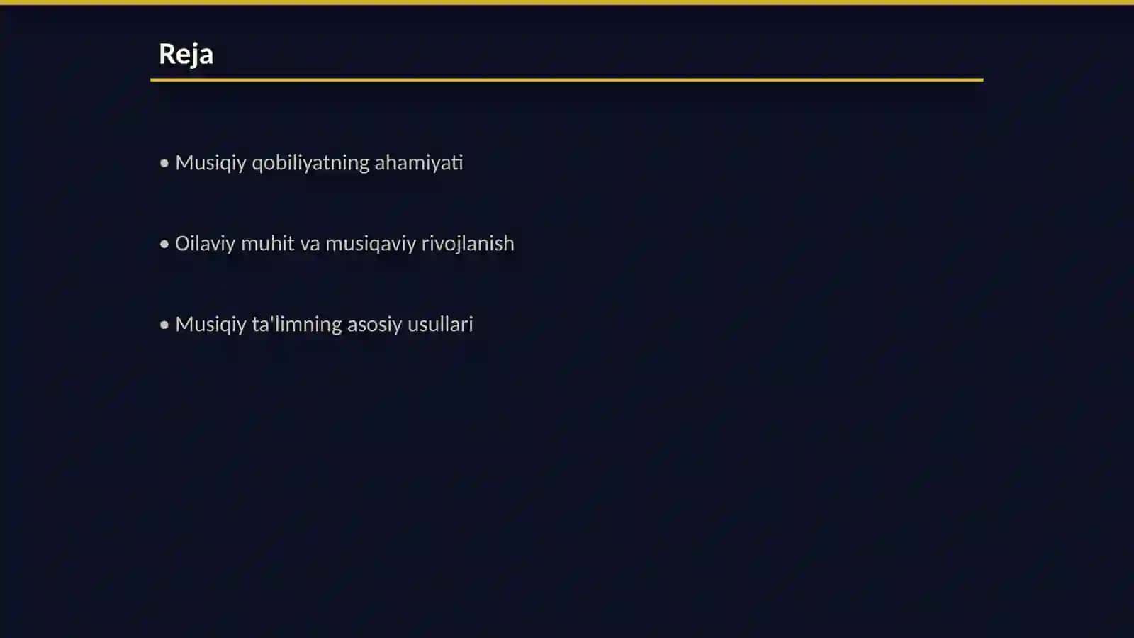 Oilada bolalarni musiqaviy qobiliyatini rivojlantirish 2