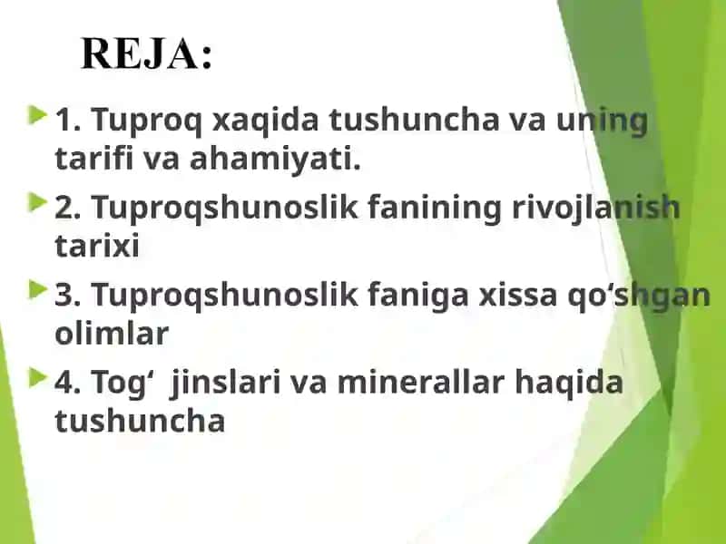 TUPROQSHUNOSLIKFANINING maqsadi, vazifalari va predmet 2