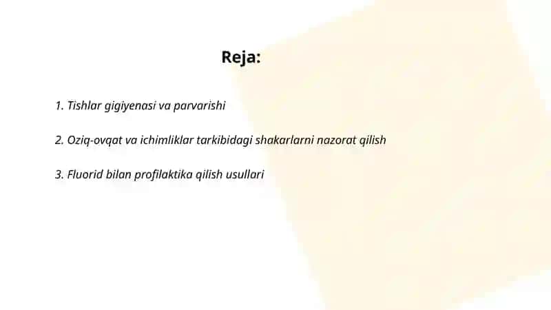 Stomatologik kasalliklar profliktikasi usullari 2
