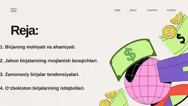 Birjalar va ularning rivojlanish tendensiyalari 2