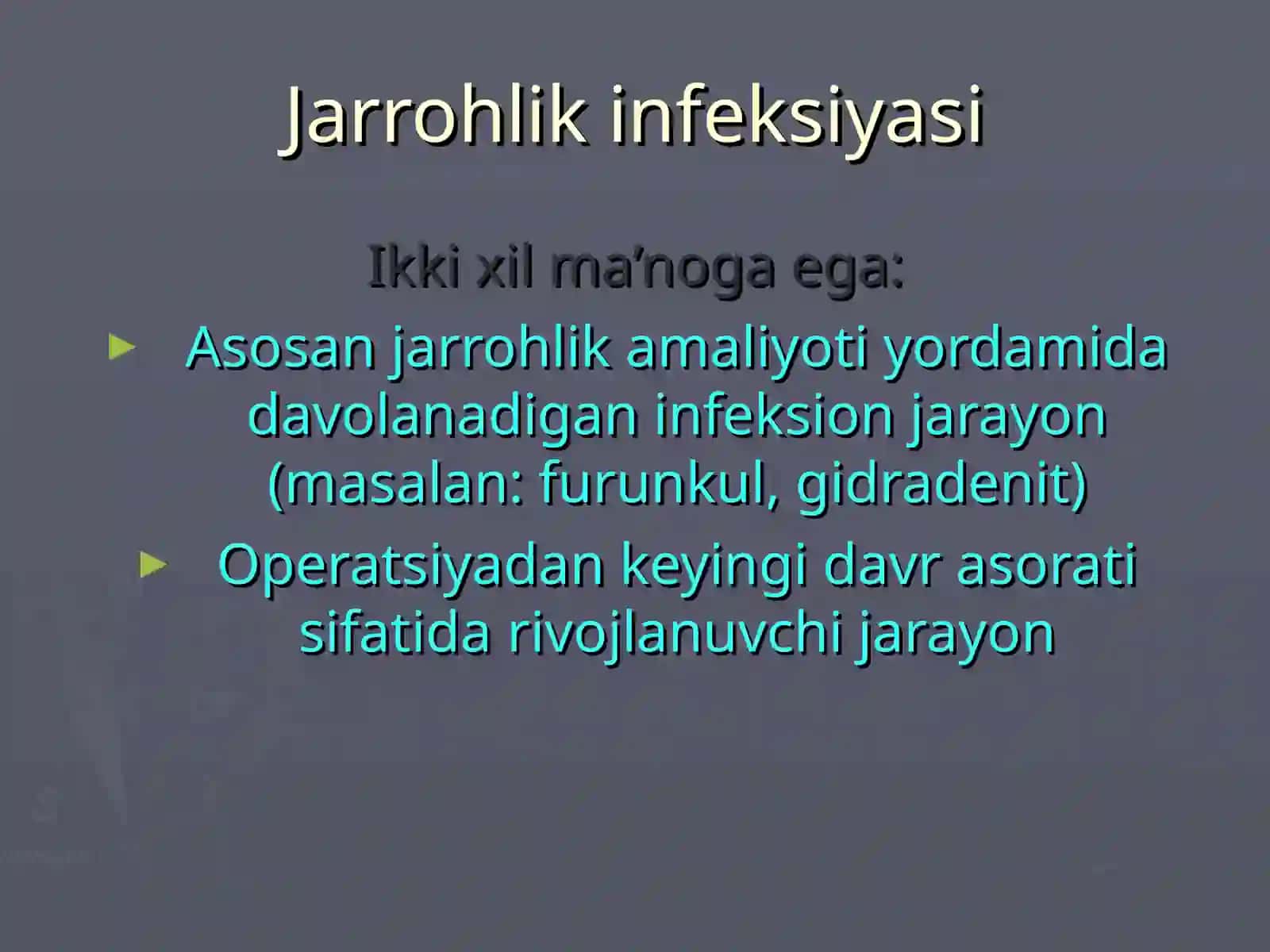Operativ xirurgiya topografik anatomiya fani 2