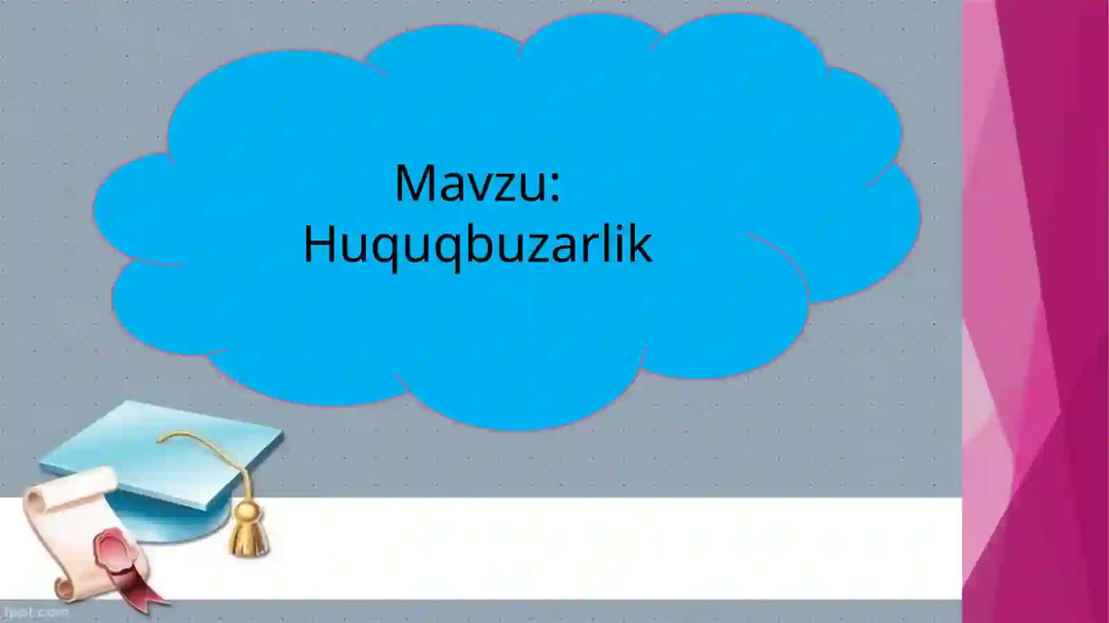 Davlat va huquq asoslari fanidan BIR SOATLIK DARS TAQDIMOTI 2