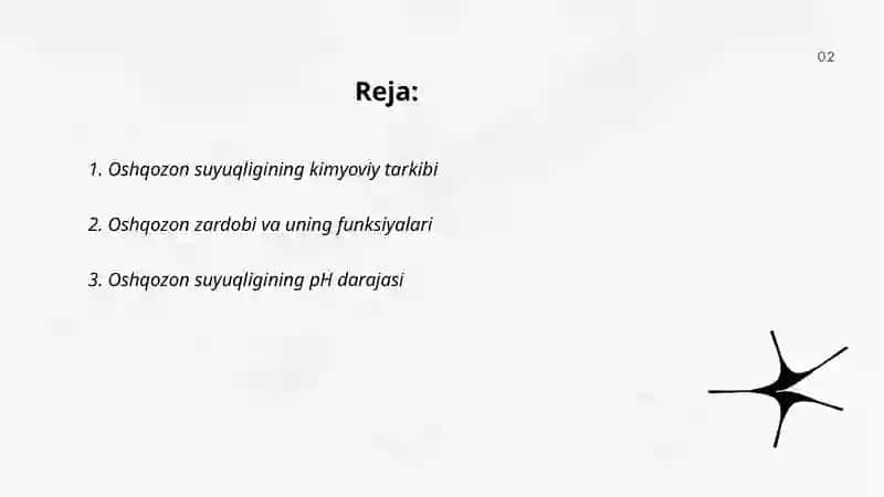 Oshqozon suyuqligi tarkibi, o’ziga xosligi va kasalliklari 2