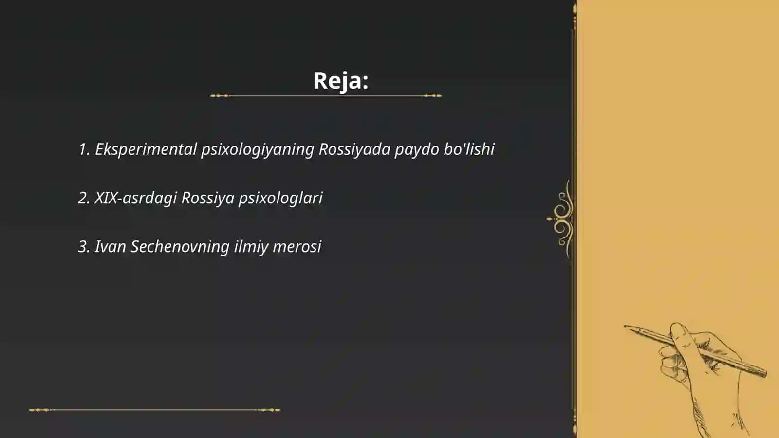 Rossiyada eksperimental psixologiyaning rivojlanish tarixi 2