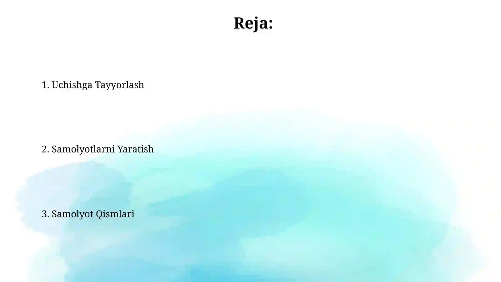 Aviatsiya sanoati. Varrak yasash. 4-sinf texnalogiyadarsi 2