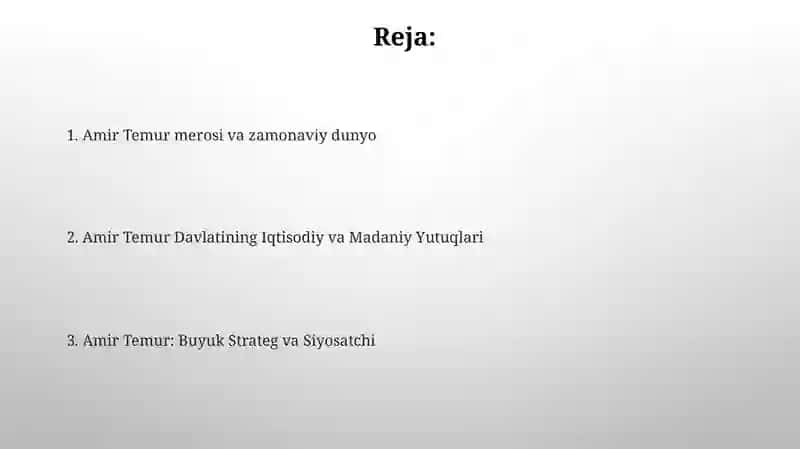 Amir Temur mening nigohimda 2
