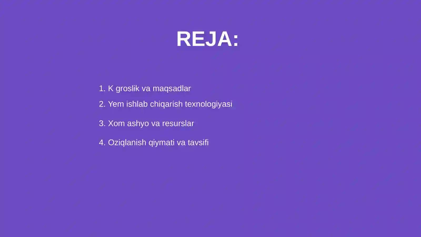 Granula shaklidagi omixta yem ishlab chiqarish 2