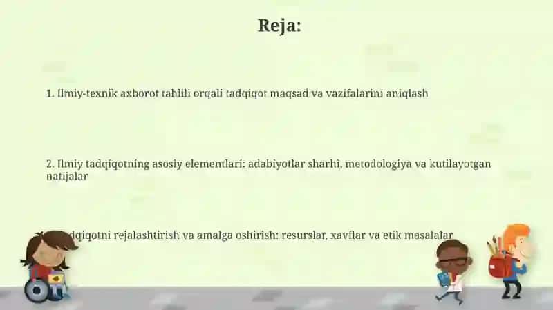 Ilmiy texnikaviy informatsialarni taxlil qilish ilmiy tadqiqot maqsadi va vazifasiniifodaetish 2