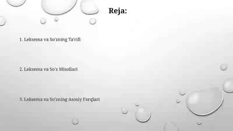 Leksema va soʻz ularning oʻzaro farqlari 2