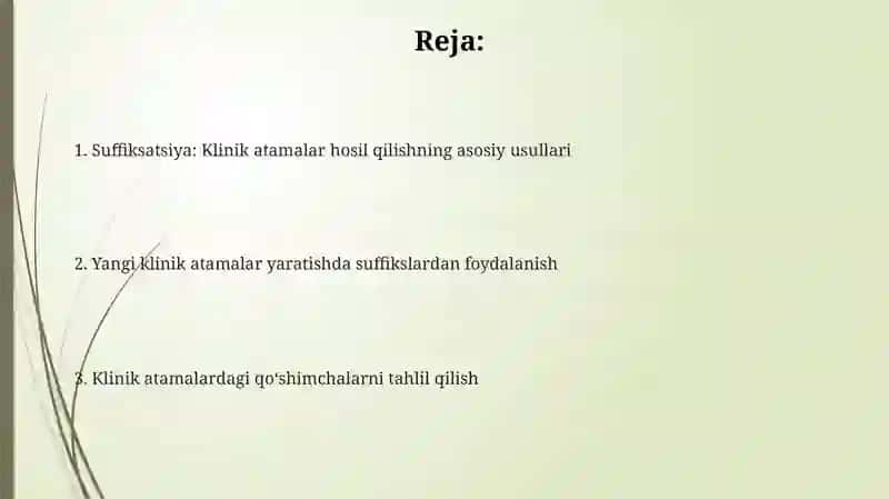 Sufiksatsiya: Oraliq Klink Atamalarni Hosil Qilish Usullari 2