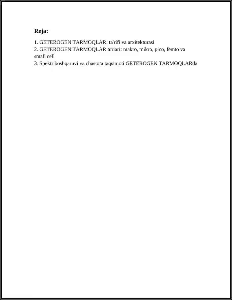 GETEROGEN TARMOQLAR 2