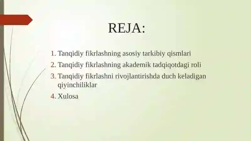 Akademik ko'nikma haqida 13 ta mavzu jamlangan taqdimot 2