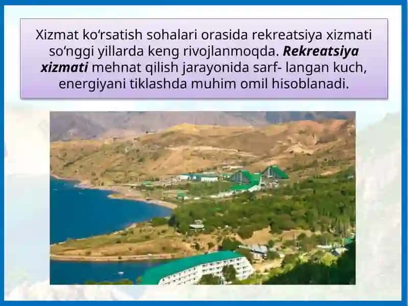 O‘zbekistonda rеkrеatsiya va turizm 2