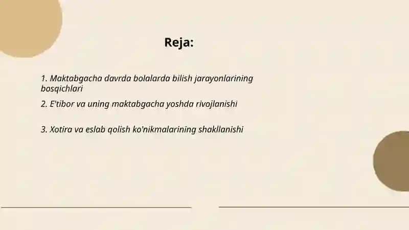 Maktabgacha tarbiya davrida bilish jarayonlari va nutqning rivojlanish qonunyatlari 2