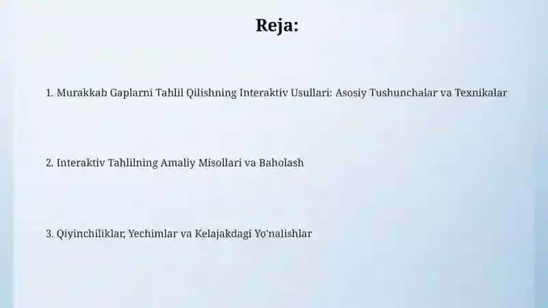 Murakkab Gaplarni Tahlil Qilishning Interaktiv Usullari 2