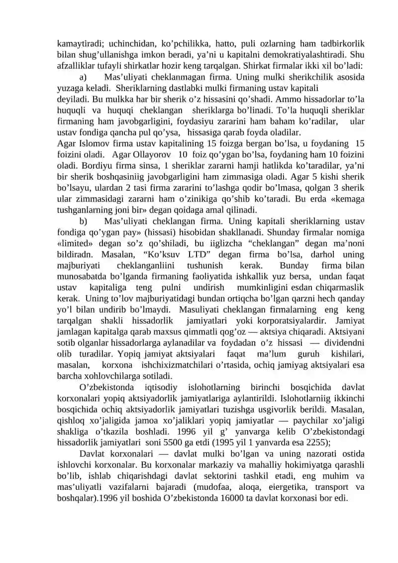 Tadbirkorlik xarajati 2