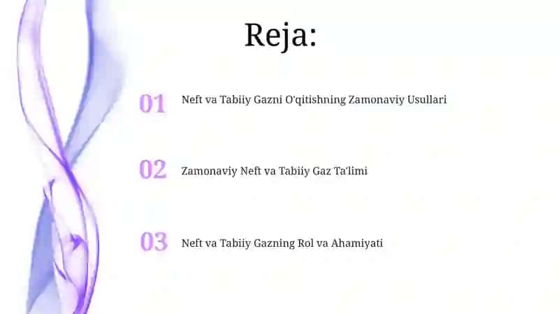 Neft va Tabiiy Gazni O'qitishning Zamonaviy Usullari 2