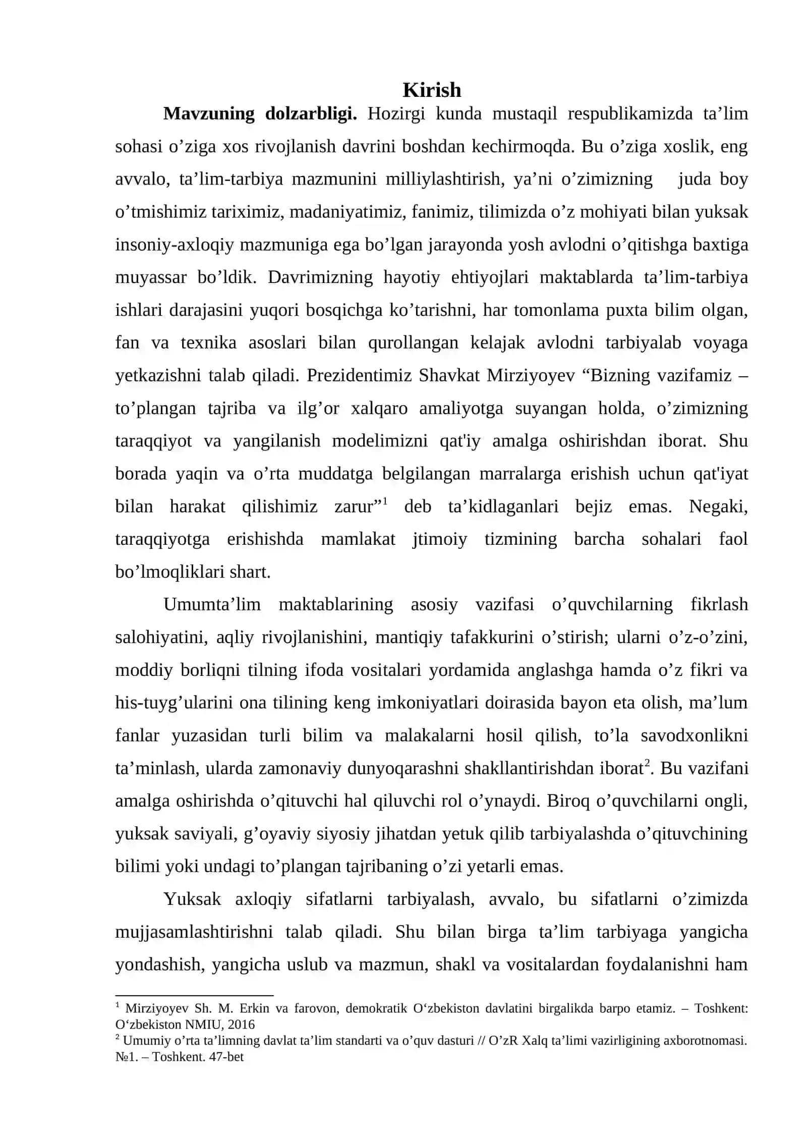 Ona tilidan integratsiyalashgan darslarni tashkil qilish metodikasi 2